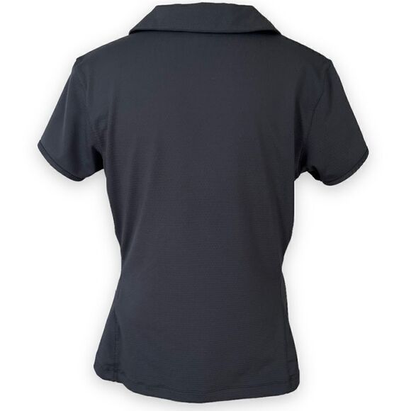 Nike Golf Sphere Dry Mock Wrap Pattern Waistband V-Neck Short Sleeve Polo - Picture 7 of 16